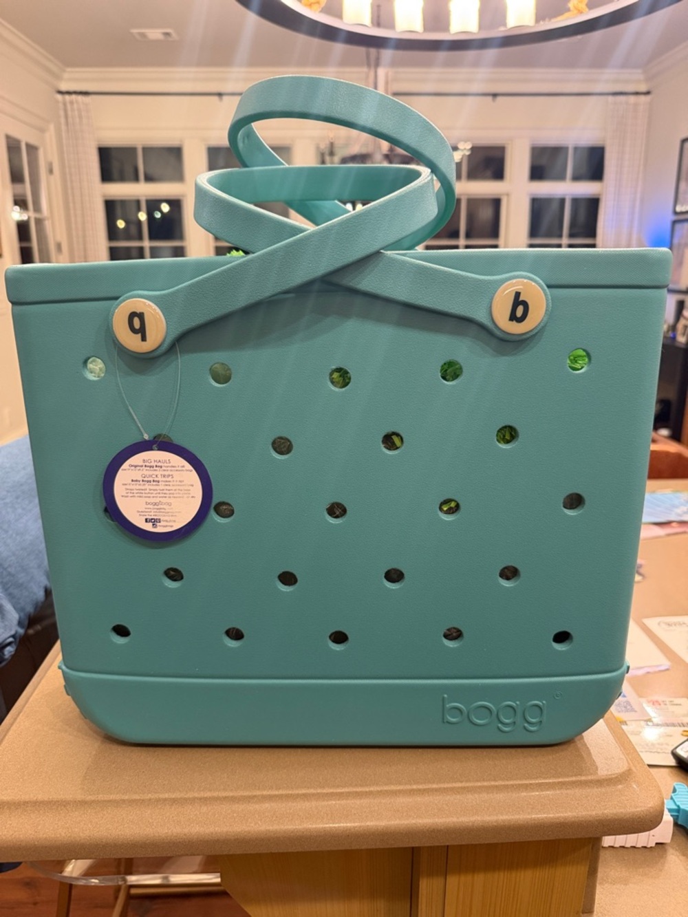 Bogg Tote Bag in Aqua Blue